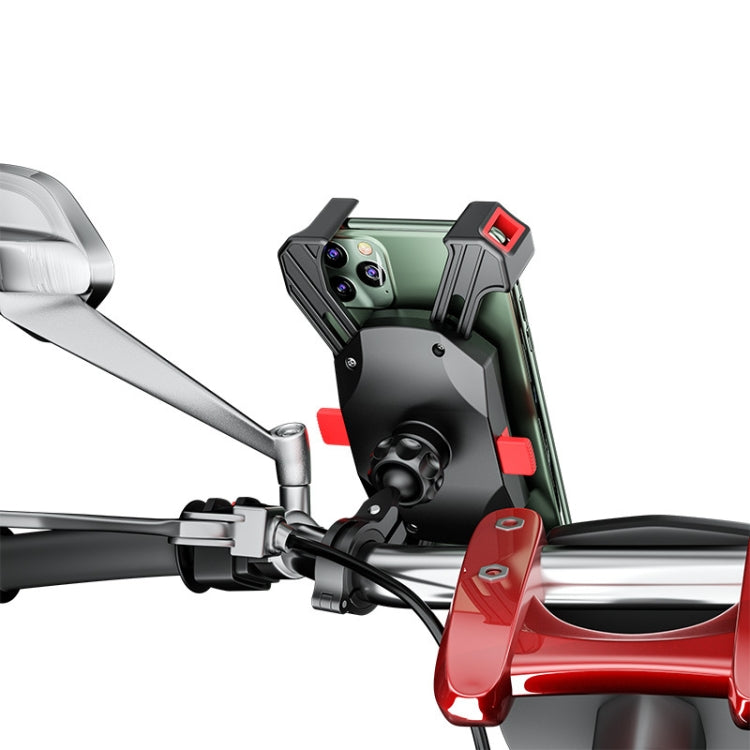 Kewig Reflection To Fall Shockproof Bicycle Bracket Motorcycle Four-Claw Mobile Phone Holder(M113-A) by Kewig