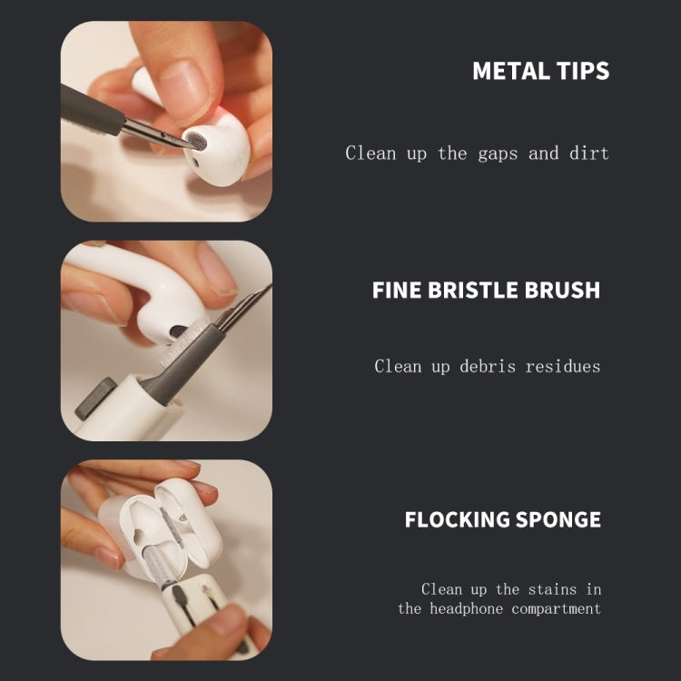 SYT-05 6-in-1 Bluetooth Earphone Clean Pen Brush Computer Keyboard Cleaning Tool by bashfashion