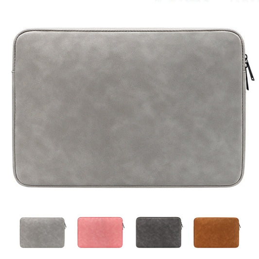 ND12 Lambskin Laptop Lightweight Waterproof Sleeve Bag, Size: 13.3 inches(Gray with Bag) by bashfashion
