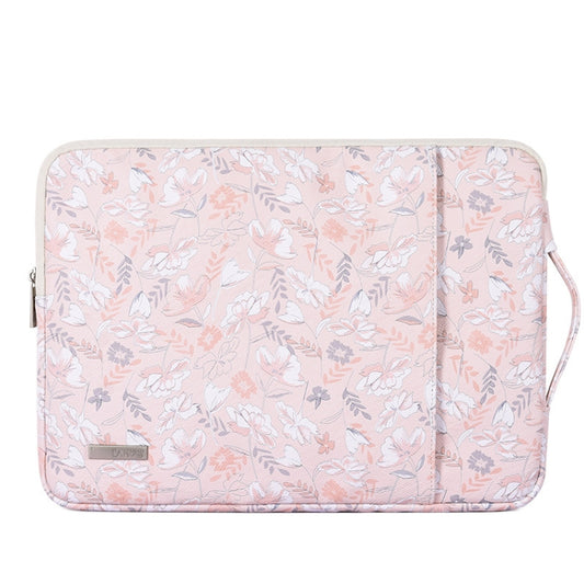 G4-89 PU Laptop Case Tablet Sleeve Bag with Telescoping Handle, Size: 11 Inch(Light Pink) by bashfashion