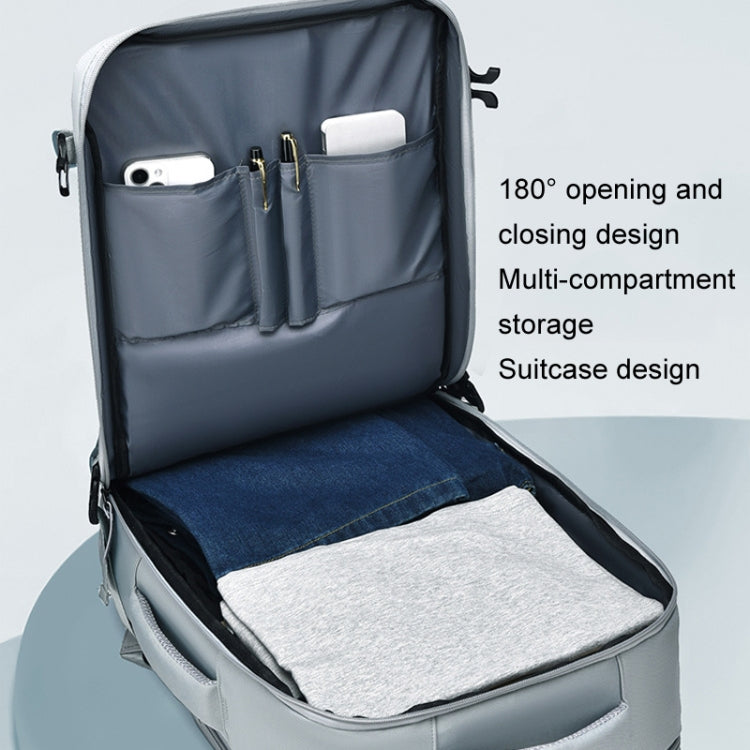 WEIXIER B722 Simple Style Large Capacity Travel Multifunctional Backpack(Black) by WEIXIER