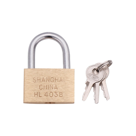 Copper Padlock Small Lock, Style: Short Lock Beam, 30mm Not Open by bashfashion
