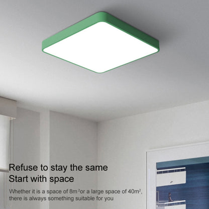 Macaron LED Square Ceiling Lamp, Stepless Dimming, Size:50cm(Blue) by bashfashion
