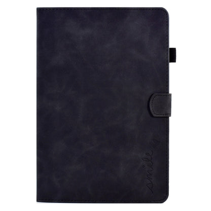 For Huawei MediaPad T5 Embossed Smile Flip Tablet Leather Case(Black) by bashfashion