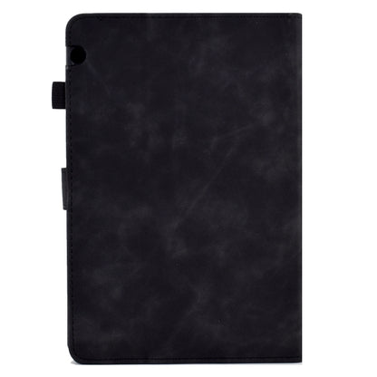 For Huawei MediaPad T5 Embossed Smile Flip Tablet Leather Case(Black) by bashfashion