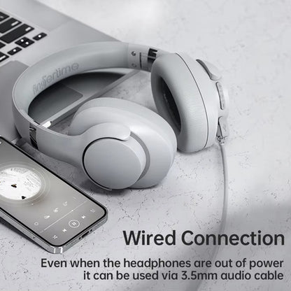 BT048 ANC Noise Reduction Bluetooth 5.3 Wireless Headset(Apricot) by bashfashion