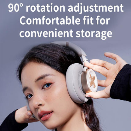 Dmooster D19 Pro ANC and EDC Noise Reduction Bluetooth Headphones(Pink) by D MOOSTER