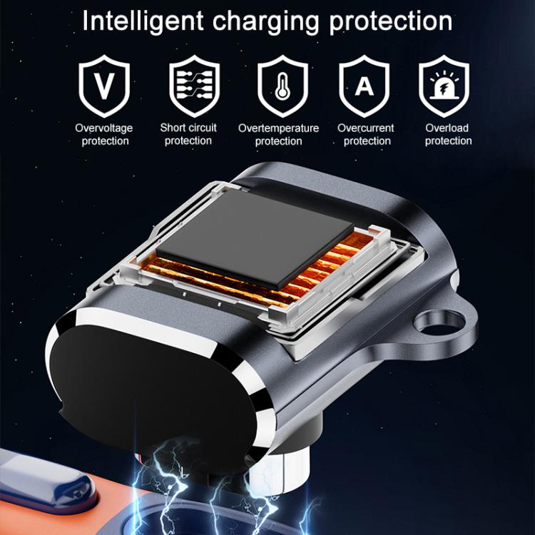 For Shokz Series Type-C Interface Magnetic Charging Adapter(Up and Down Bend) by bashfashion