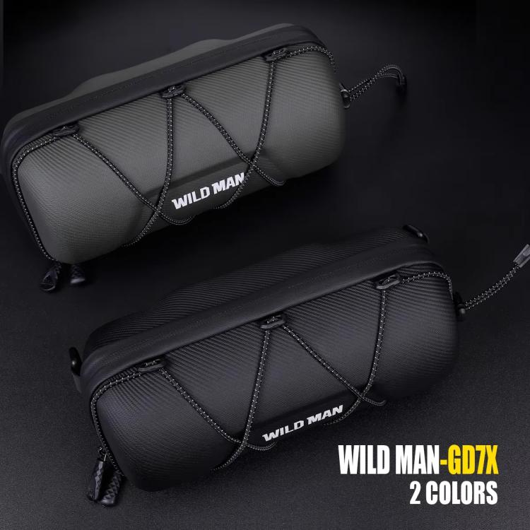 WILD MAN GD7X Mountain Bicycle EVA Hard Shell Handlebar Bag Quick Release Bracket(Army Green) by WILD MAN