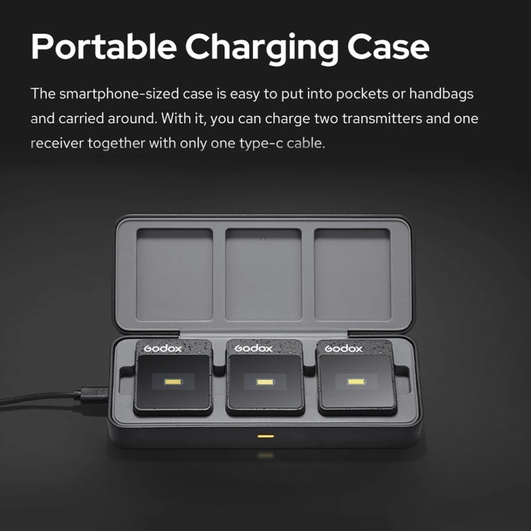 Godox MoveLink II M2 Wireless Lavalier Microphone System with 2 Transmitters and 1 Receiver for DSLR Cameras and Camcorders (White) by Godox