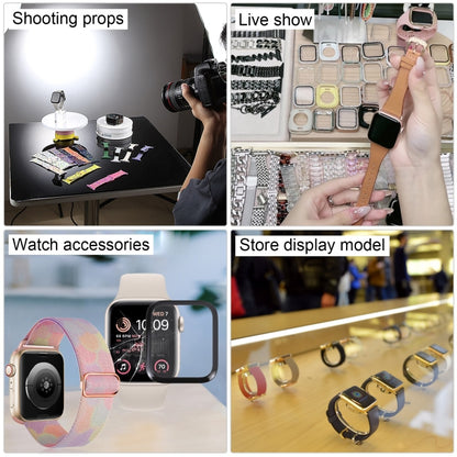 For Apple Watch SE 2022 40mm Color Screen Non-Working Fake Dummy Display Model, For Photographing Watch-strap, No Watchband (Silver) by bashfashion