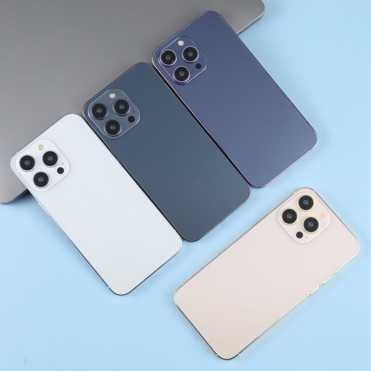 For iPhone 14 Pro Max Black Screen Non-Working Fake Dummy Display Model(Silver) by bashfashion