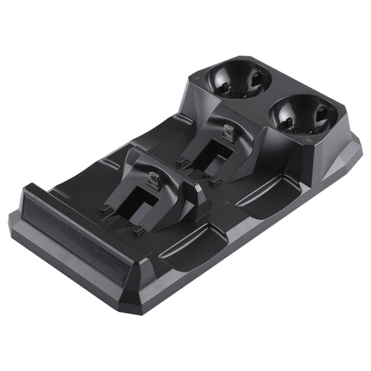 4 in 1 Charger USB Charging Dock Station Stand with LED Indicator for Playstation PS4 Controller & PS Move Controller by bashfashion