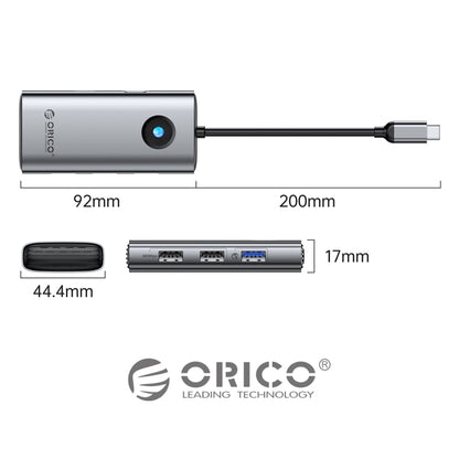 ORICO PW11-5P Type-C / USB-C 5-in-1 5Gbps Multifunction Docking Station(Silver) by ORICO