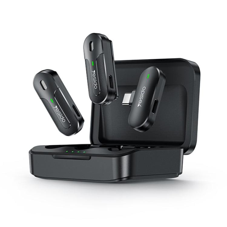 YESIDO KR17 2 in 1 Wireless Lavalier Microphone Type-C Receiver with Charging Box by Yesido