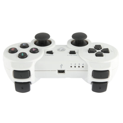 Double Shock III Wireless Controller, Manette Sans Fil Double Shock III for Sony PS3, Has Vibration Action(with logo)(White) by bashfashion