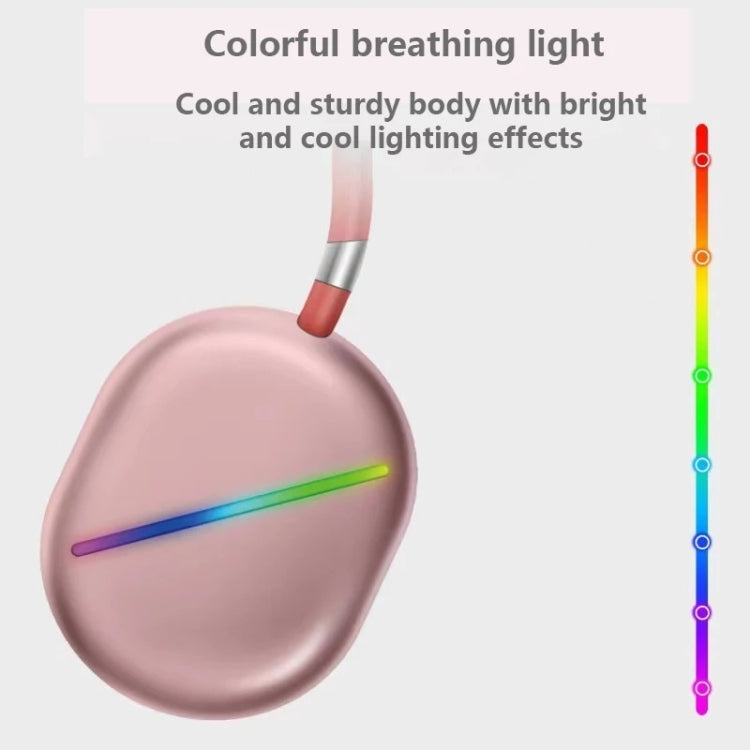 AKZ MAX10 Head-mounted RGB Wireless Bluetooth Music Headset With Microphone, Supports TF Card(Gold) by bashfashion