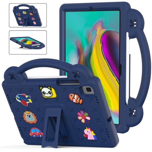 For Samsung Galaxy Tab S5e 10.5 2019 T720/T725 Handle Kickstand Children EVA Shockproof Tablet Case(Navy Blue) by bashfashion