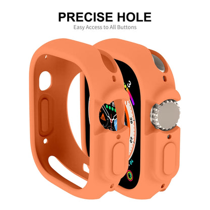 For Apple Watch Ultra 3 / 2 / 1 49mm ENKAY Solid Color Protective Soft TPU Frame Case(Orange) by ENKAY