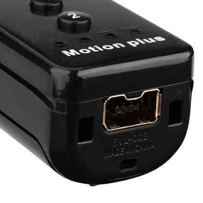 2 In 1 Right Handle With Built-In Accelerator For Nintendo Wii / WiiU Host( Black) by bashfashion