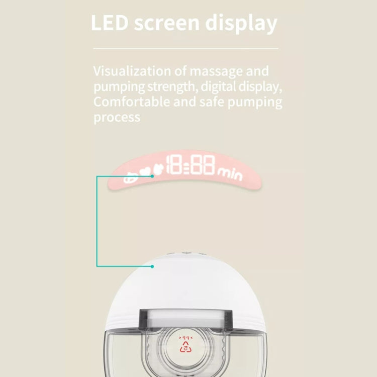 S21 Double Electric Wearable Breast Pump With LED Display, 3 Modes & 12 Levels by bashfashion