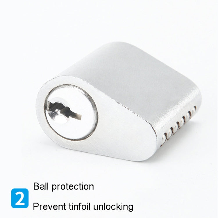 Fire Door Lock Cylinder Door Latch Fittings With Key, Model: Copper Core Non-Interlocking+3 Keys by bashfashion