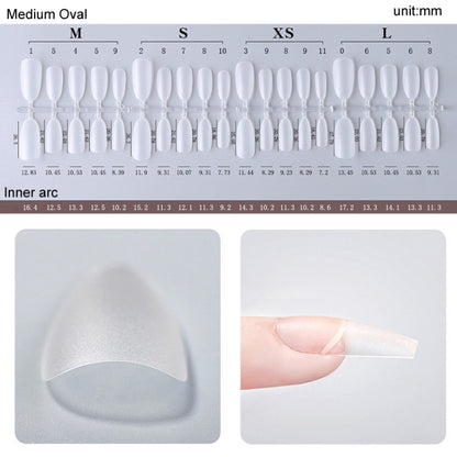 10pairs Of 100pcs/Box Frosted False Nails Artificial Tip, Shape: Ultra-short Ladder L by bashfashion