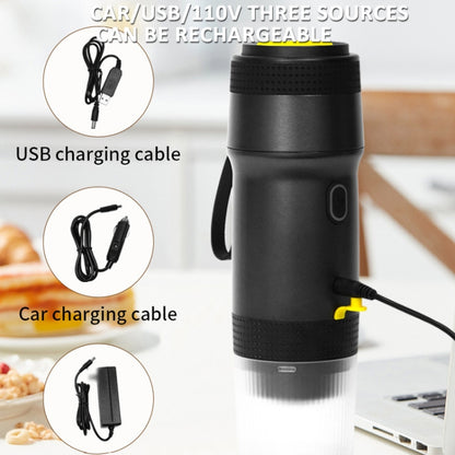 12V 3 In 1 Car Self-heating Coffee Machine Compatible With Large / Small Capsules and Ground Coffee, EU Plug(White) by bashfashion