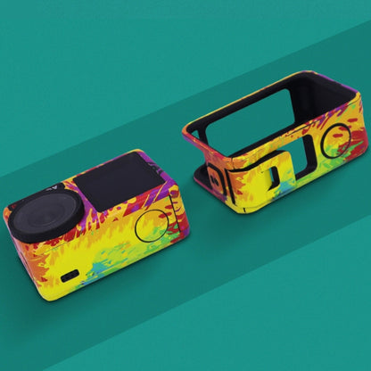 For DJI Action 4 Motion Camera Stickers All Inclusive Photo Frame Color Changing Stickers Accessories, Style: AC4-08 Circuit White by bashfashion