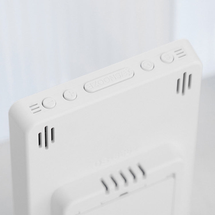 Multifunctional Temperature / Humidity Display Electronic Alarm Clock, Color: Green White by bashfashion