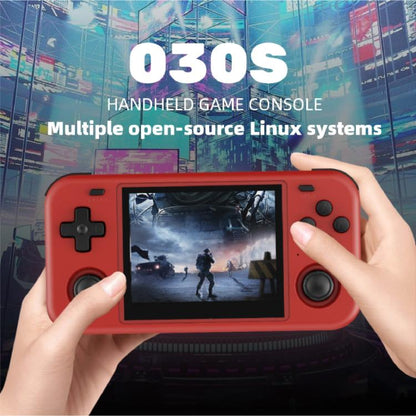 O30S 3.5-inch IPS Screen Open Source Handheld Game Console Linux System, Memory: 64G(Black) by bashfashion