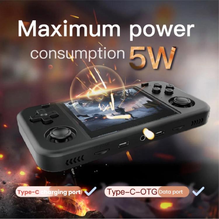 O30S 3.5-inch IPS Screen Open Source Handheld Game Console Linux System, Memory: 64G(Red) by bashfashion