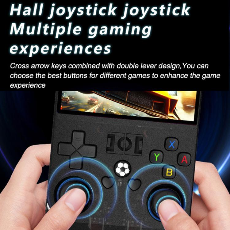 Portable Open Source GBA/FC Arcade Handheld Game Console, Size: 64G(Transparent Blue) by bashfashion