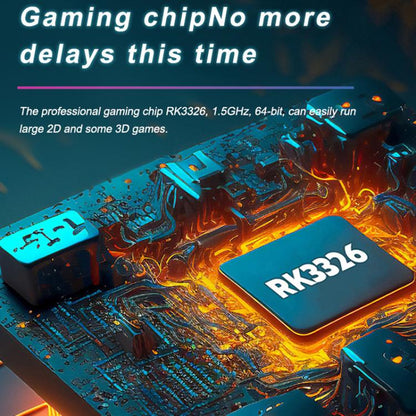 Portable Open Source GBA/FC Arcade Handheld Game Console, Size: 64G(Transparent Gray) by bashfashion